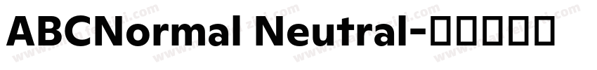 ABCNormal Neutral字体转换